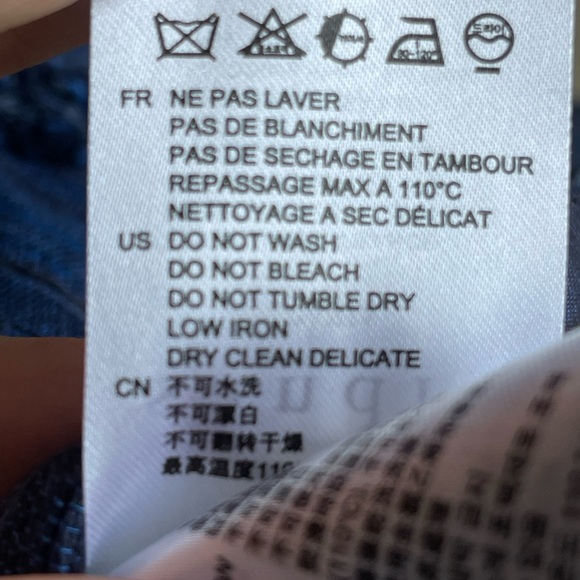 Sandro NWOT Dakota Blue Striped Fringe Women's Skirt with Metallic Detail - Picture 6 of 9